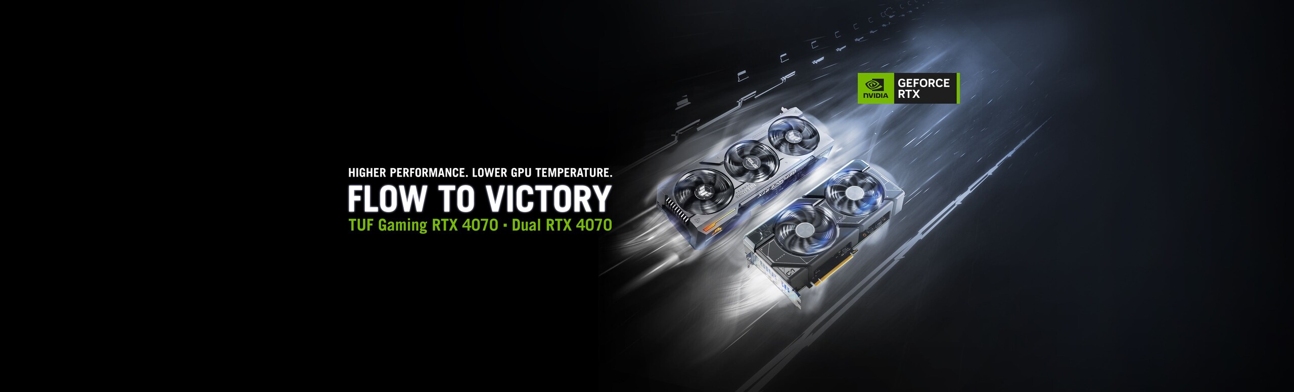 Image of TUF Gaming RTX 4070 Dual RTX 4070 with GEForce RTX Nvidia logo