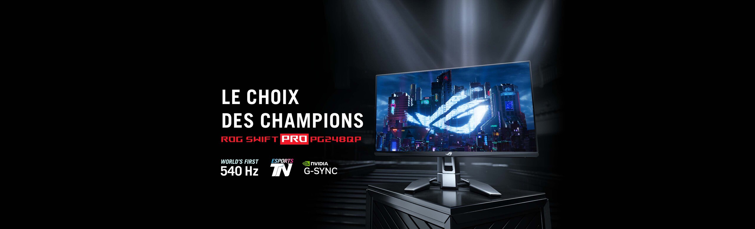 Image of ROG Swift Pro PG248QP World's First 540 HZ ESports TN NVIDIA G-SYNC