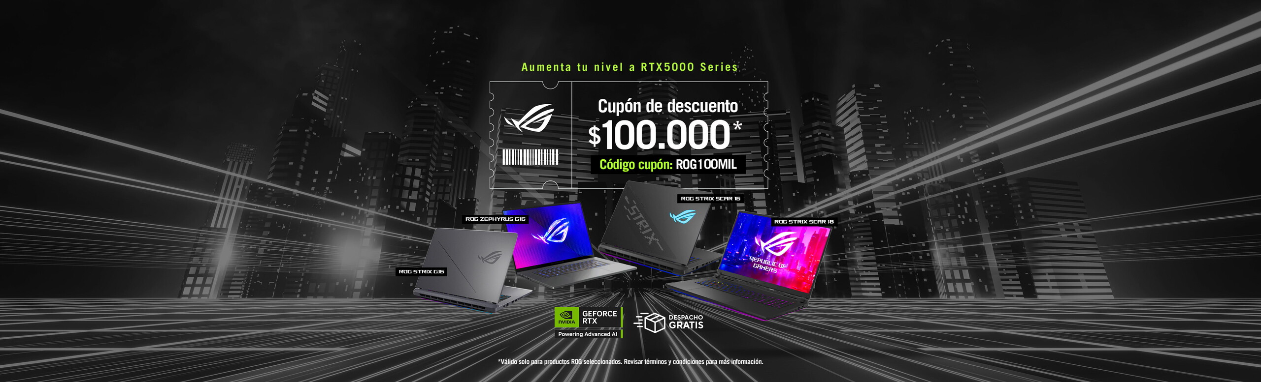 CUPON ROG SERIE 5000 w29-w30 chile