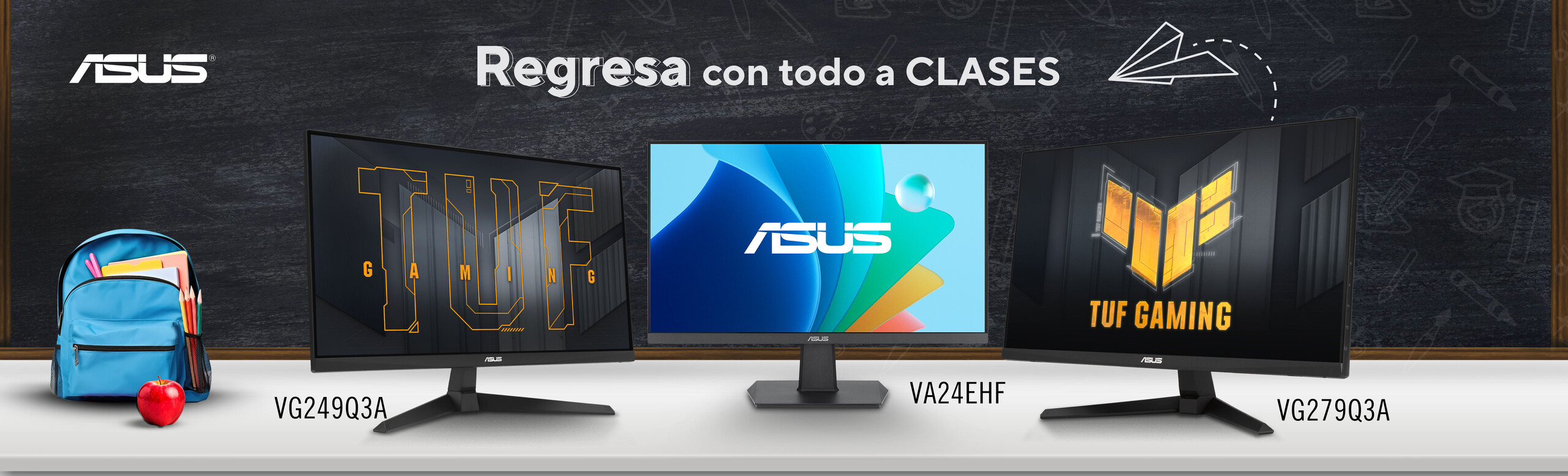 Regresa a clases monitores ASUS