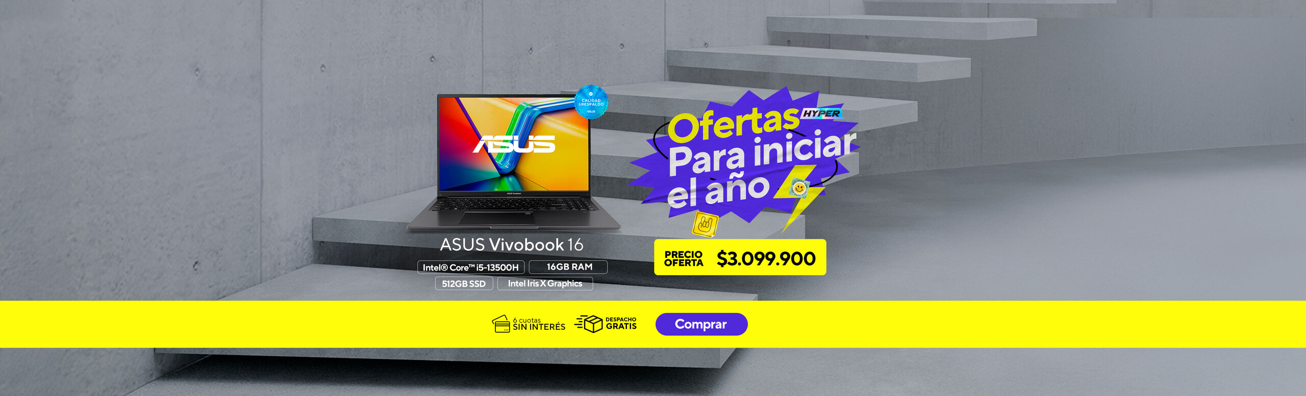 Portátil ASUS Vivobook 16 X1605VA-PL492WS