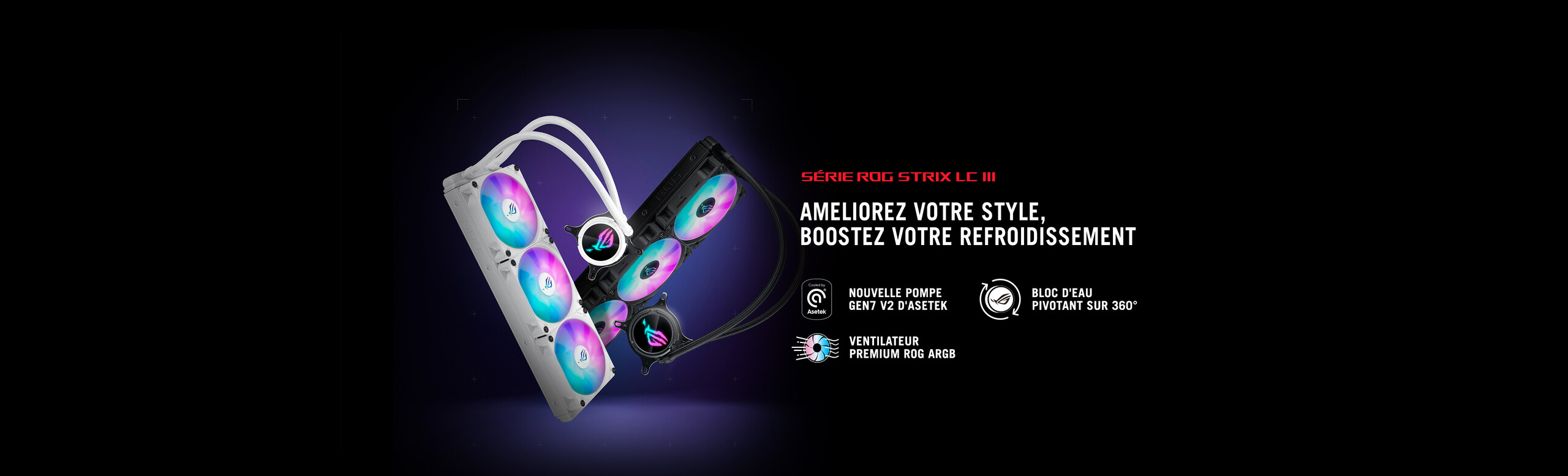 Bannière ROG Strix LC III ARGB
