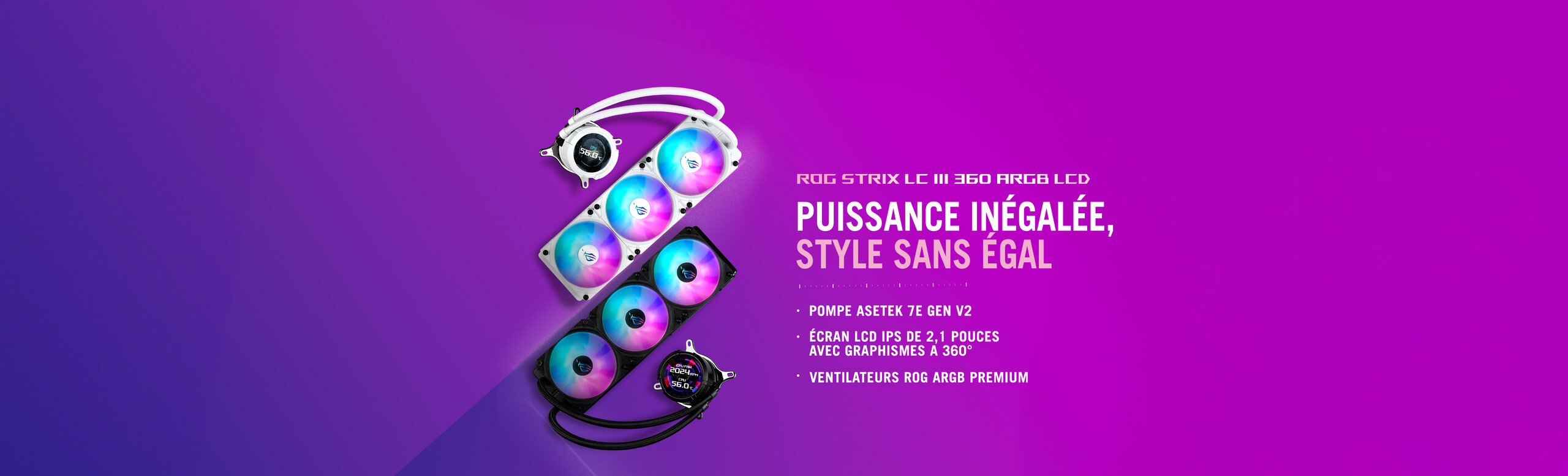 Banner ROG Strix LC III 360 ARGB LCD