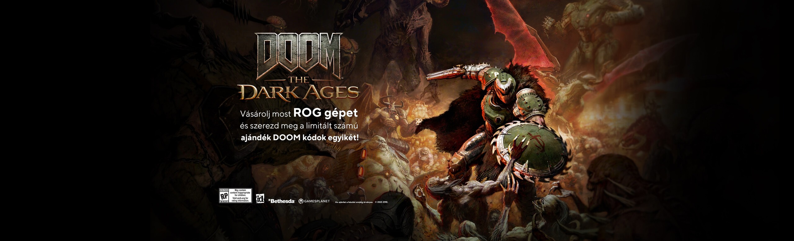 2025 ASUS DOOM The Dark Ages Gaming Bundle Promo