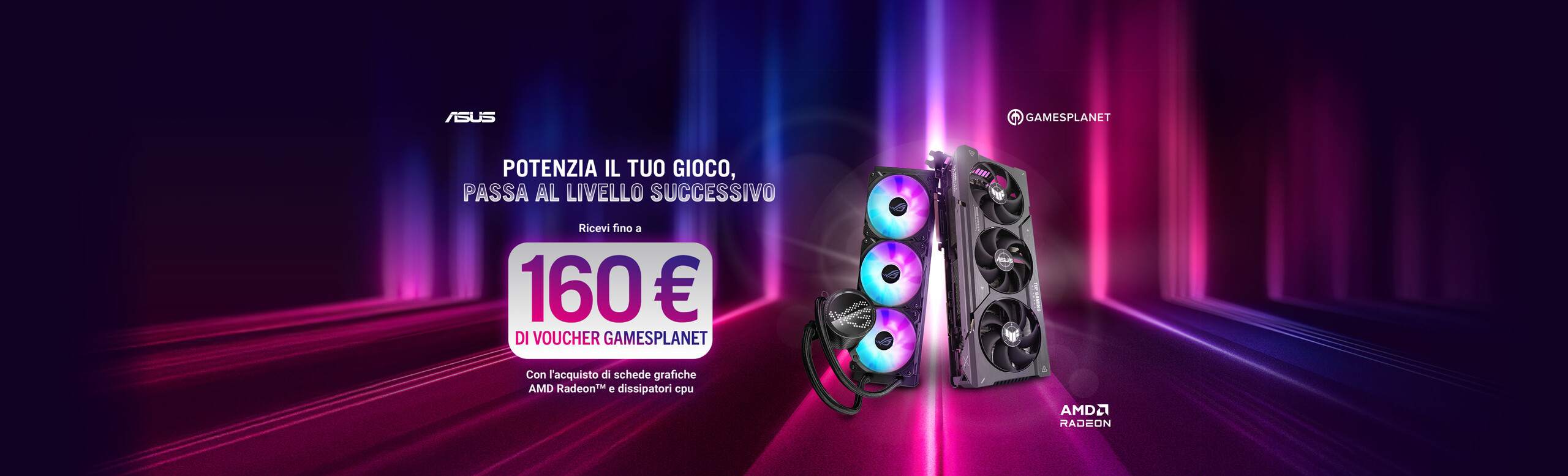 PROMOZIONE ASUS AMD VGA & AIO Gamesplanet voucher