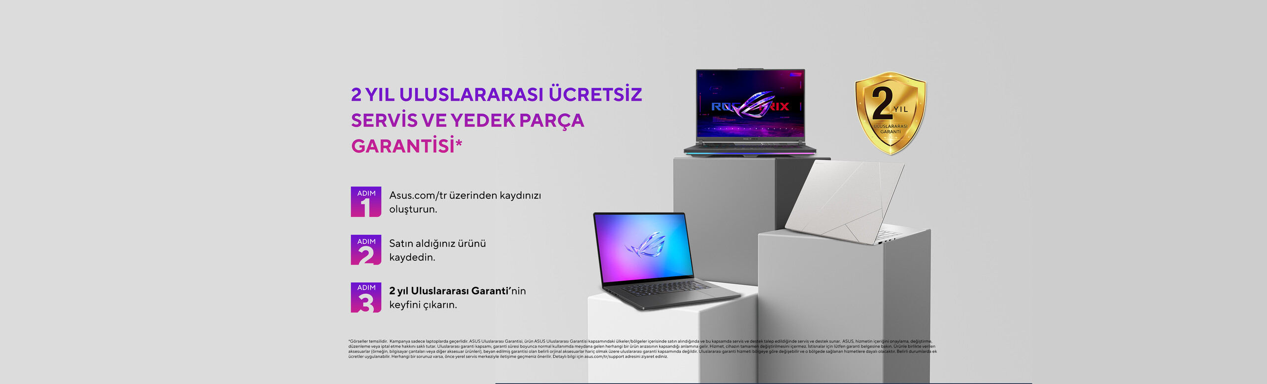 2 yıl uluslararası ücretsİz servis ve yedek parça garantisi*