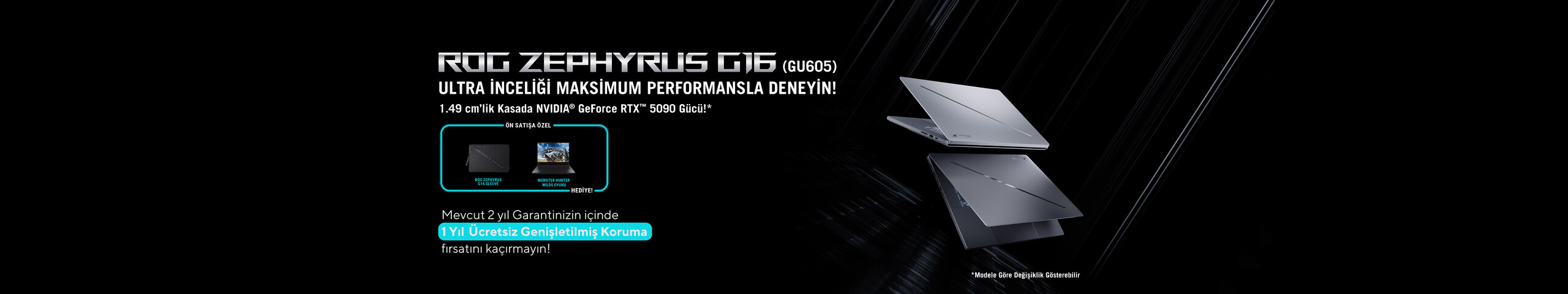 ROG Zephyrus G16  GU605 - Ultra inceliği maksimum performansla deneyin