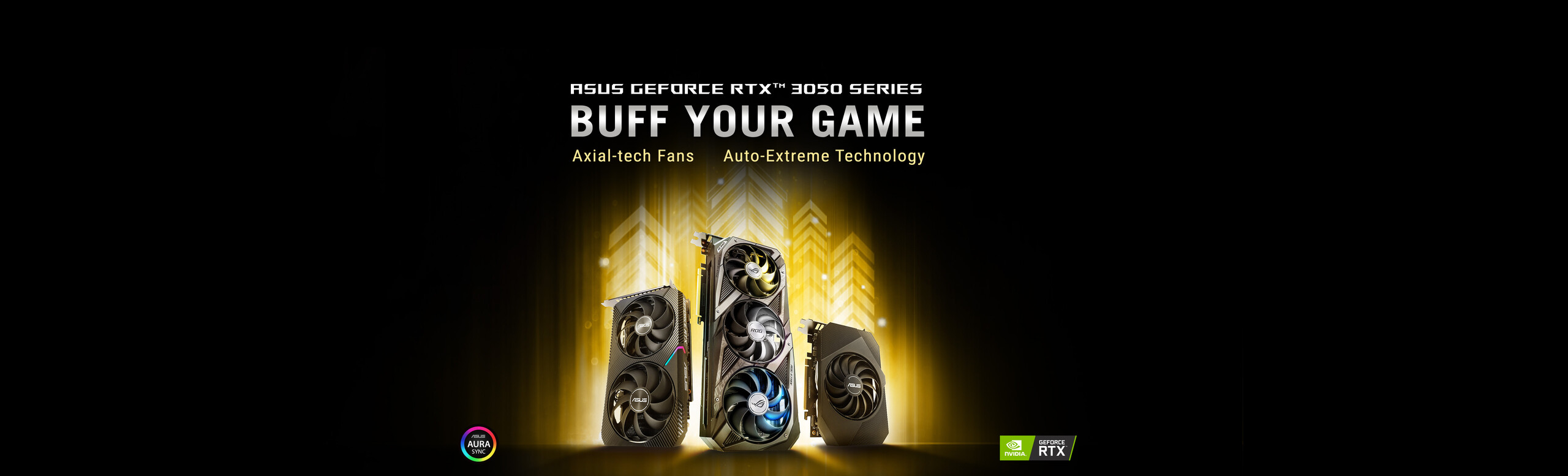 ASUS GEFORCE RTX3050 SERIES BANNER