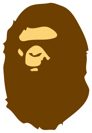 An APE HEAD icon to present the BAPE streetwear brand 