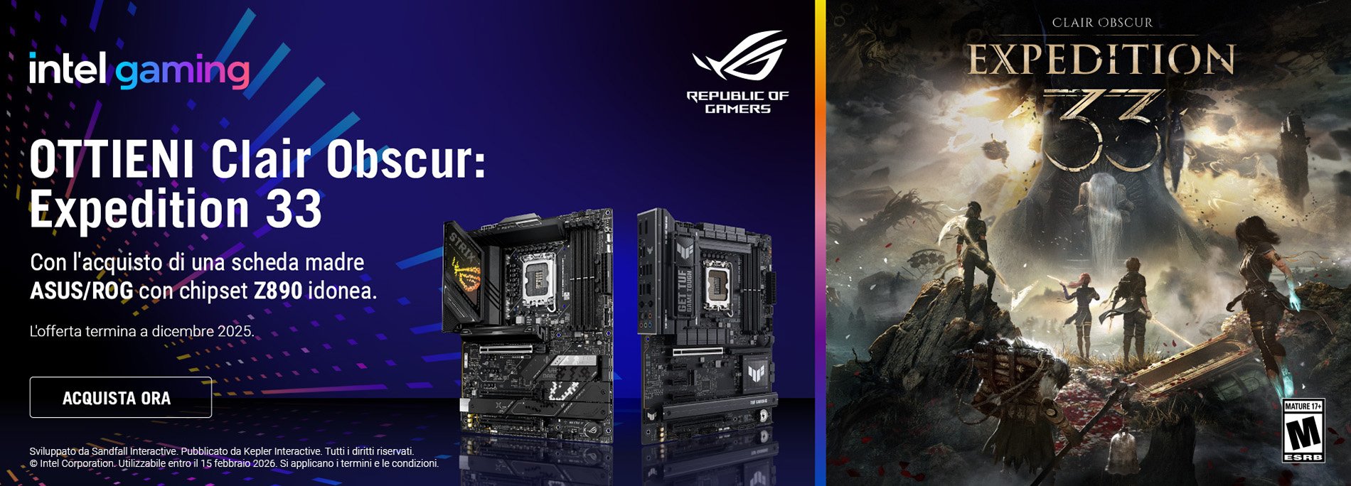 [ASUS x Intel] Expedition 33 Game Code Redemption