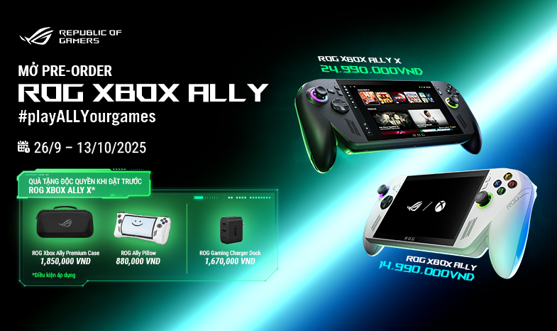 Pre-Order ROG Xbox Ally Series nhận combo quà phiên bản giới hạn