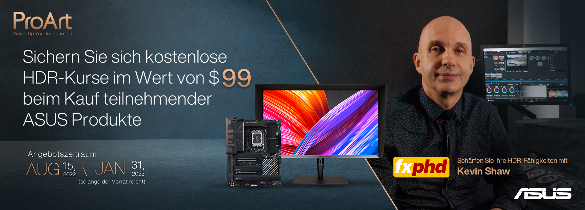 ASUS x fxphd - Kostenlose HDR-Kurse sichern beim Kauf ausgewählter ASUS Produkte