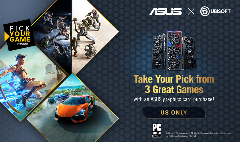 Take your pick of 3 great games with an ASUS graphics card purchase! (US)