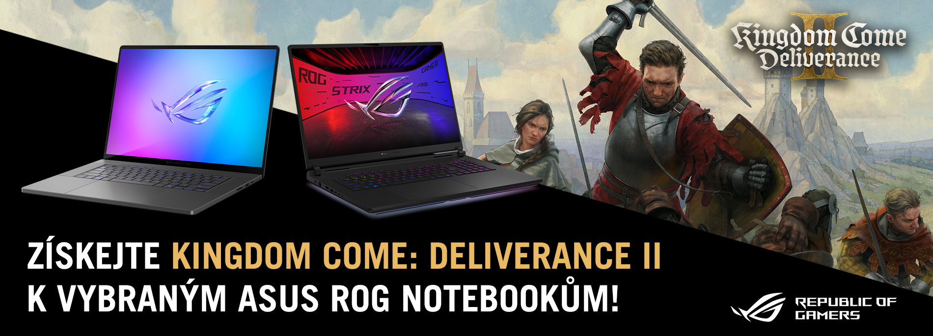 Získejte Kingdom Come: Deliverance II k vybraným ASUS ROG notebookům! 