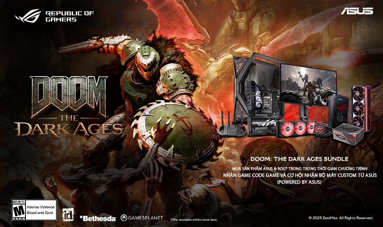 ASUS GAMING WEEKS TẶNG GAME DOOM: THE DARK AGES