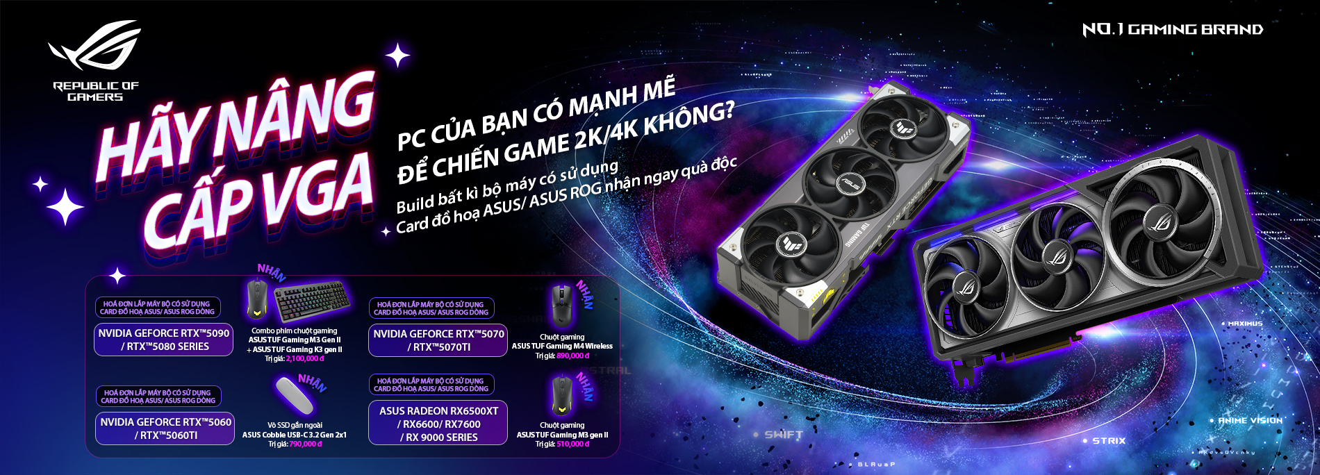 PC CỦA BẠN CÓ MẠNH MẼ ĐỂ CHIẾN GAME 2K/ 4K KHÔNG? HÃY NÂNG CẤP VGA