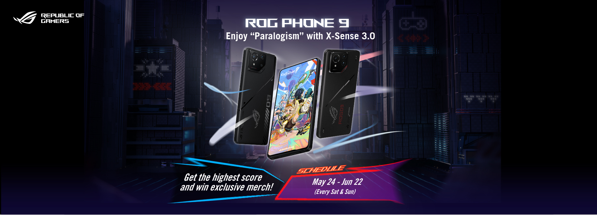 ROG phones 9 x Genshin Impact roadshow