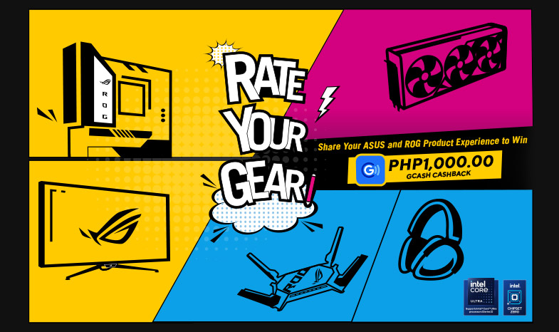 Rate Your Gear and Win up to P1,000 GCash!