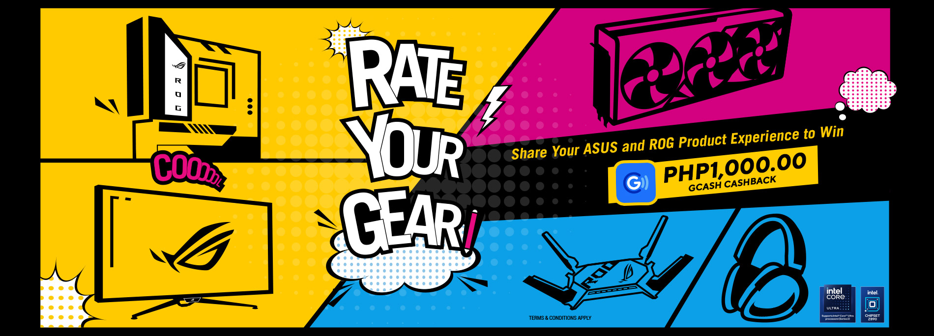 Rate Your Gear and Win up to P1,000 GCash!