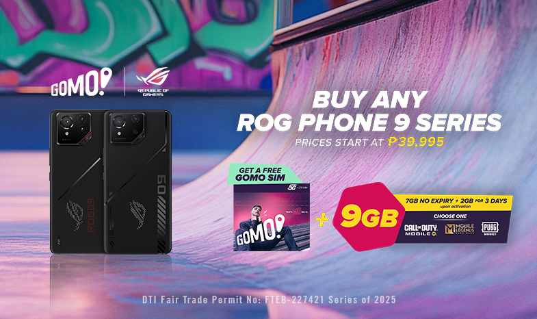 Buy ROG phones 9 series and get up to 9GB GOMO SIM free data