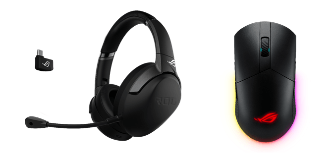 ROG Go 2.4 Headset and ROG Pugio II Wireless Mouse