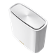ASUS ZenWiFi AX(XT8) mesh system, front view, tilted 45 degrees 