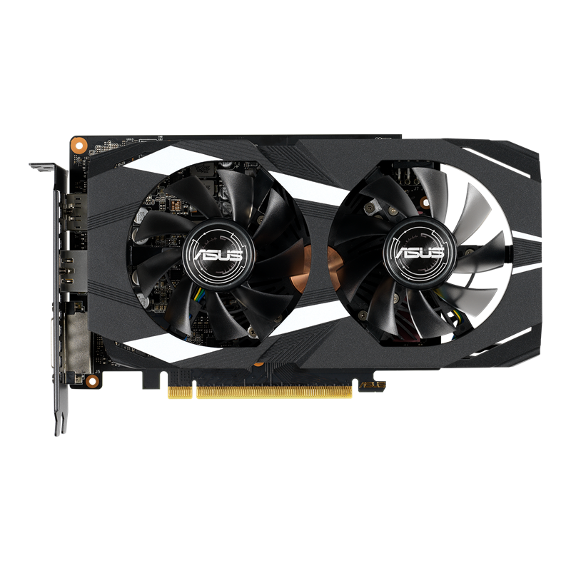 Dual GeForce GTX 1660 Ti graphics card, front view