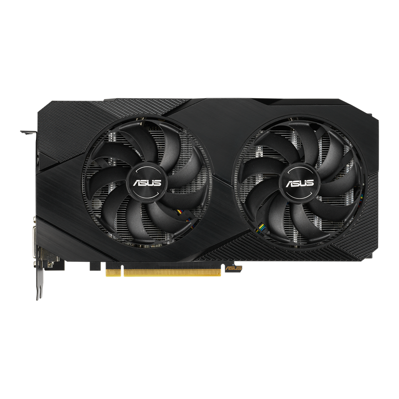 Dual GeForce GTX 1660 Ti graphics card, front view