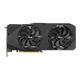 Dual series of GeForce RTX 2070 EVO graphics card, front view 