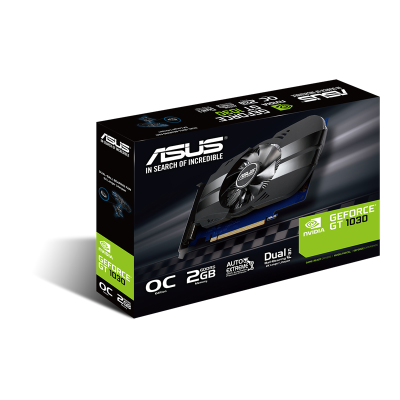 ASUS Phoenix GeForce GT 1030 OC edition packaging