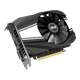 ASUS Phoenix GeForce GTX 1660 Ti OC graphics card, angled hero shot from the front 