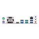PRIME B450M-A I/O ports closeup