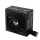 TUF Gaming 550W Bronze upright angle with focus on fan