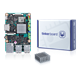 Tinker Board front view with box and heatsink