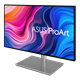 ProArt Display PA27AC, front view, tilted 45 degrees
