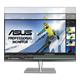 ProArt Display PA32UC, front view, showing the height-adjustment difference