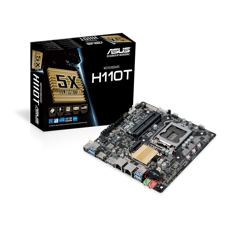 H110T/CSM motherboard, packaging and motherboard