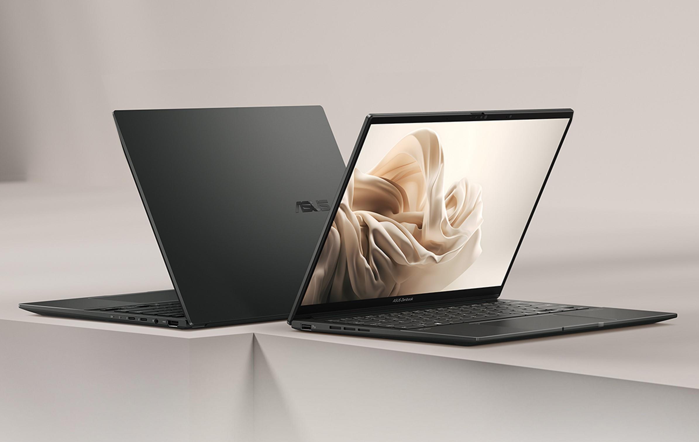 Two Zenbooks back to back