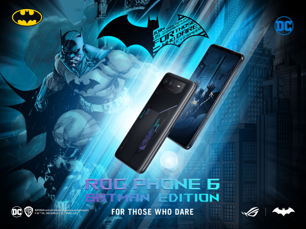 ASUS Republic of Gamers, Warner Bros. Consumer Products and DC Announce Exclusive ROG phones 6 BATMAN Edition