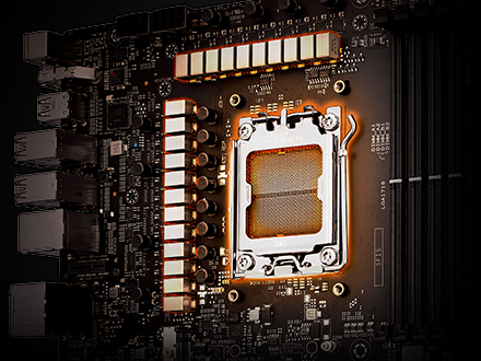 Les cartes mères de la série ASUS X670E offrent une solution d'alimentation robuste.