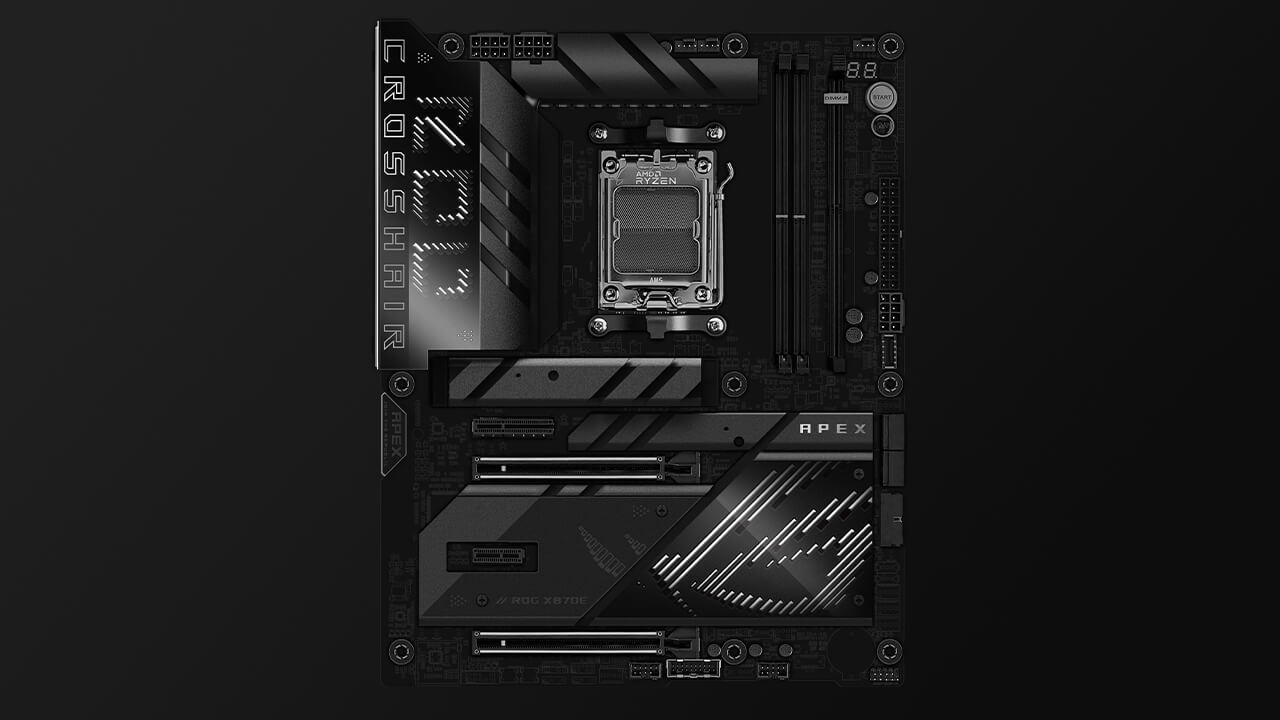 Banner da ROG Crosshair X870E Apex