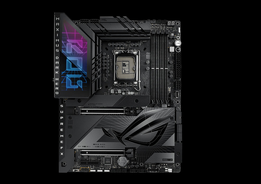 Image shows the locations of each DIY-friendly design on ROG Maximus Z790 Extreme