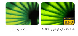 دقة عالية كاملة مع منفذي إدخال HDMI وD-sub