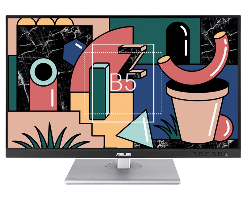 O monitor ASUS ProArt PA247CV inclui pré-visualização de trabalhos artísticos em tamanho real