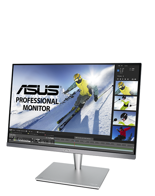 With ProArt PA24AC, a comfortable viewing position is always within reach thanks to its slim profile and ergonomically-designed stand with tilt, swivel, pivot, and height adjustments.