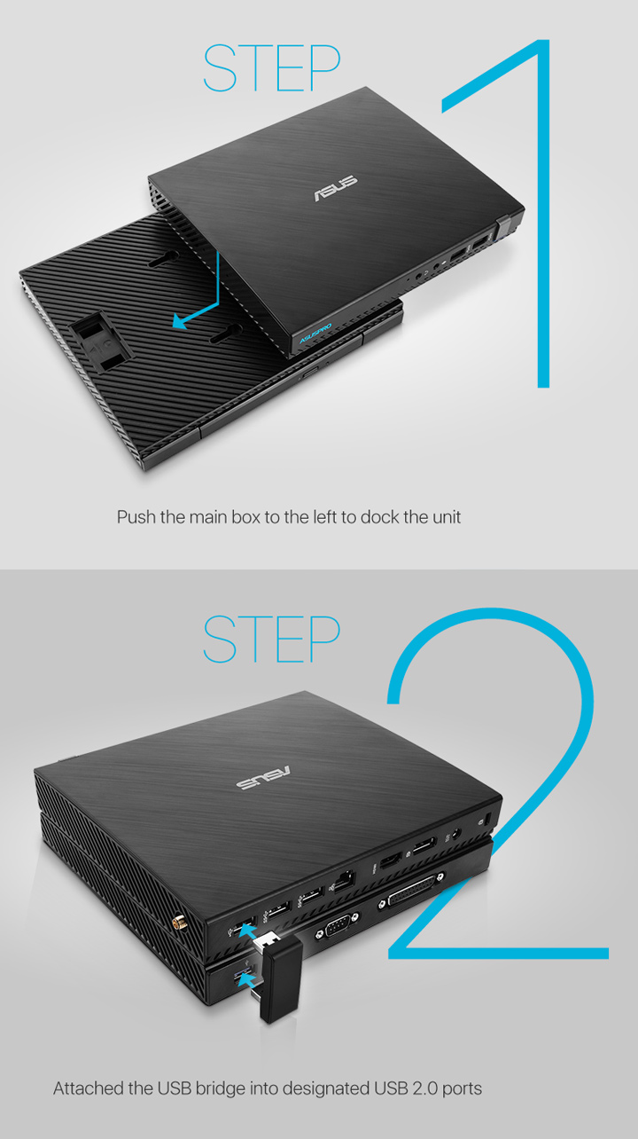 ASUSPRO E520-Business mini PC- ODD-extension bay