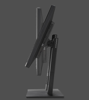 Because its ergonomic stand offers tilt, swivel, pivot, and height adjustments, BE24EQSB provides a superb range of viewing options for increased productivity and comfort.